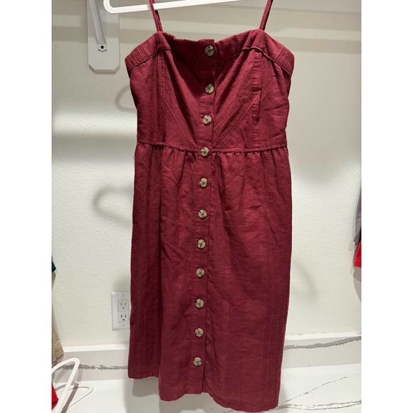 Universal Threads Maroon Embroidered‎ Dress Size Small - Picture 2 of 6